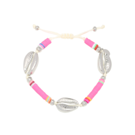 Armband Surfing Shell - Roze
