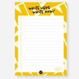 Notitieblok - Write here, write now!