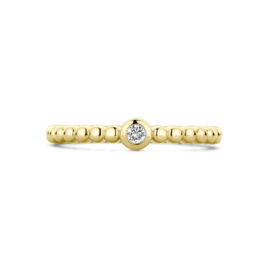 Gouden ring met 0.04crt briljant