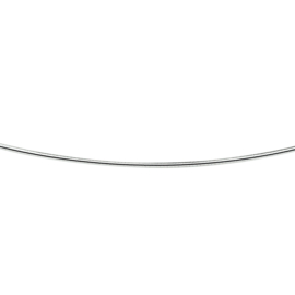 Zilveren collier omega rond 1,0 mm