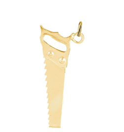 14 karaat gouden zaag hanger.