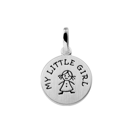 Hanger tekst "My little girl" poli/mat