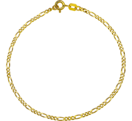 gouden figaro ketting 1.8 millimeter