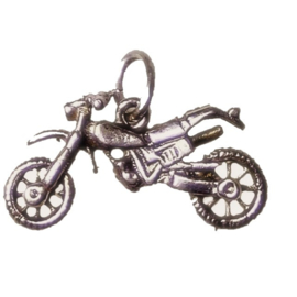 zilveren cross motorfiets