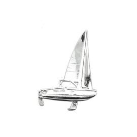 Zilveren Zeilboot hanger