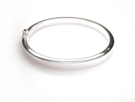 Slavenarmband 6 mm vlak met scharnier bangle