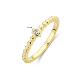 Gouden ring met 0.04crt briljant