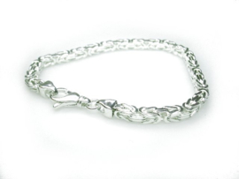 Zilveren Koningsschakel-armband