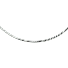 Zilveren Omega collier 2.75millimeter dik