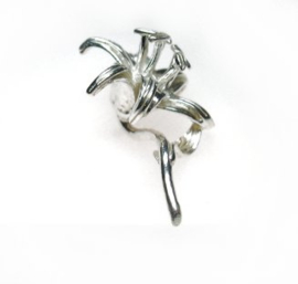 925 zilveren Lelie hanger