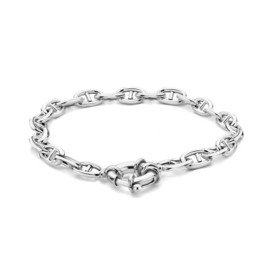 Gerhodineerd 925 zilveren marine armband