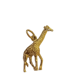 14 karaat gouden giraffe hanger