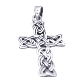 zilveren hanger Keltisch kruis