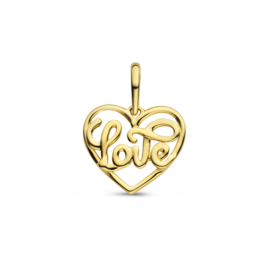 14 karaat Gouden hartje Love