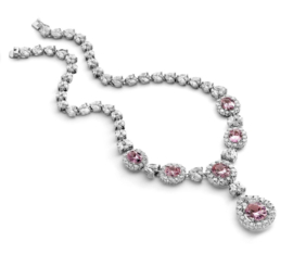 Orphelia Collier Pink Drops Zilver 925