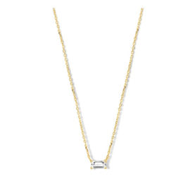 Gouden Collier zirkonia 0,8 mm 40 - 42 - 44 cm