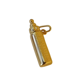 Gouden babyfles hanger