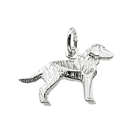 Zilveren Labrador hanger
