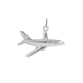 zilveren vliegtuig Boeing