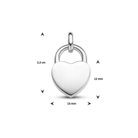 Echt zilveren hanger slot