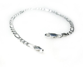 zilveren figaro armband