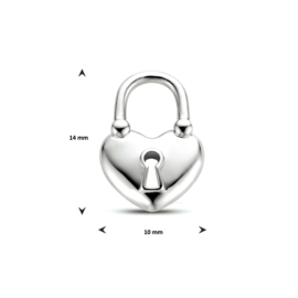 Zilveren hanger slotje