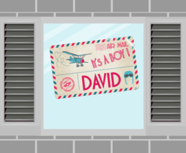 Raamsticker David