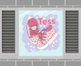 Raamsticker Tess