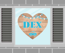 Raamsticker Dex