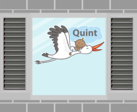 Raamsticker Quint