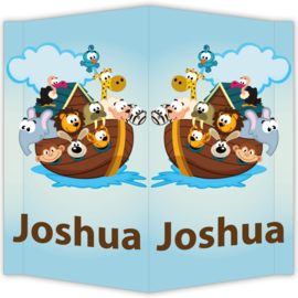 Raambord Joshua - geboortebord raam ark van noah boot dieren