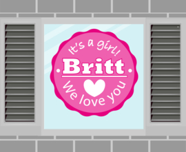 Raamsticker Britt