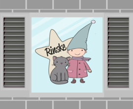 Raamsticker Rinske