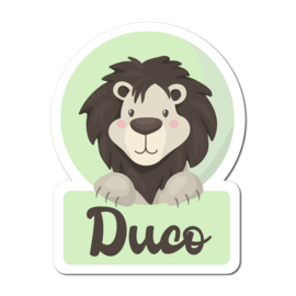 Geboortebord Duco  -  Leeuw