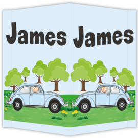 Raambord James - geboortebord raam volkswagen kever vw beatle