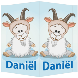 Raambord Daniël - geboortebord raam bokje boerderij