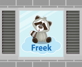 Raamsticker Freek