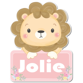 Geboortebord Jolie - schattig leeuwtje