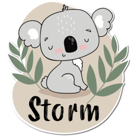 Geboortebord Storm - Koala