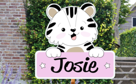 Geboortebord Josie - schattig beertje hoera een meisje!