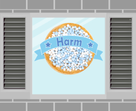 Raamsticker Harm