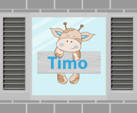 Raamsticker Timo