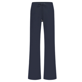 Lady Day Maeve travelstof broek - Donker blauw