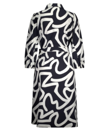 Lady Day Louisa travelstof jurk - Keith blue