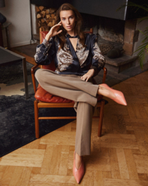 Costamani Tikki zwarte blouse met gouden print