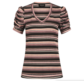 Lady Day Toya top  Stripe met korte mouw