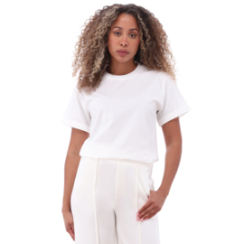 K-design A791 wit shirt met ronde hals