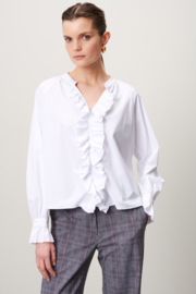 Jane Lushka Selina witte travelstof blouse U723125