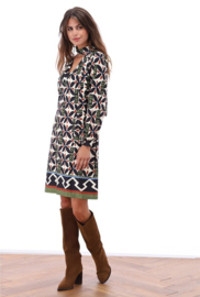 K-design B108 P002 Travelstof jurk met sjaaltje | FW2025-2026