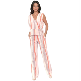 Mi Piace travelstof top Swirly met strik - Grape Apple